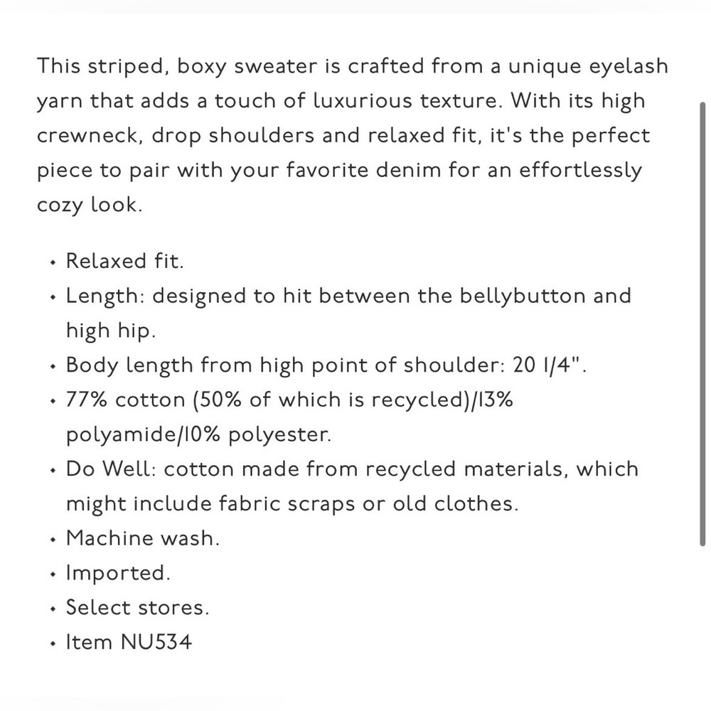 Madewell Eyelash-Yarn Crewneck Sweater - Picture 5 of 10